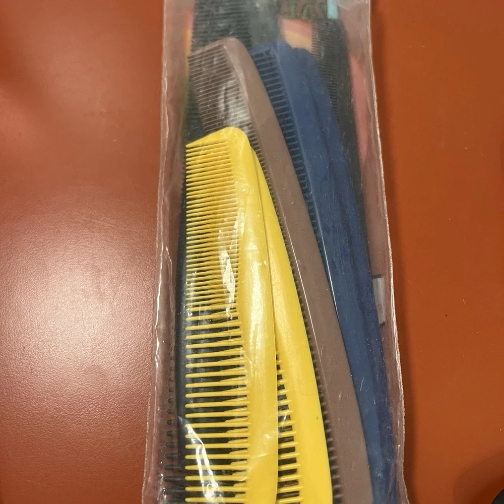 Vintage Hair Combs 12 Pack Sealed New Old Stock 1970's Variety Pack
